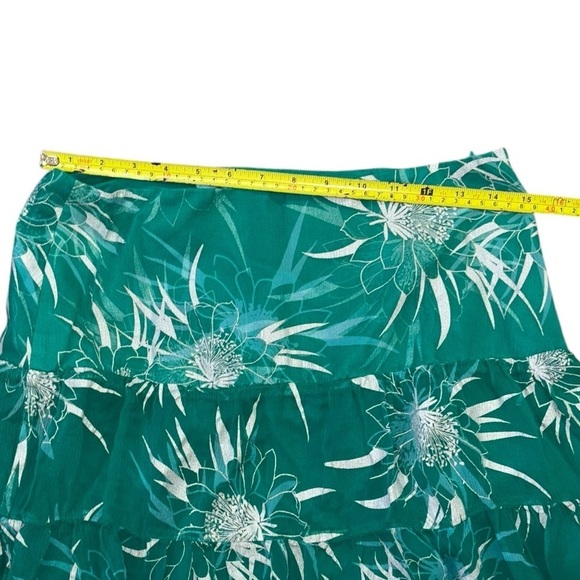 Marciano Silk  Y2K Teared Flowy Fairy Floral Skirt Womens M Fairycore Whimsical - Picture 9 of 11
